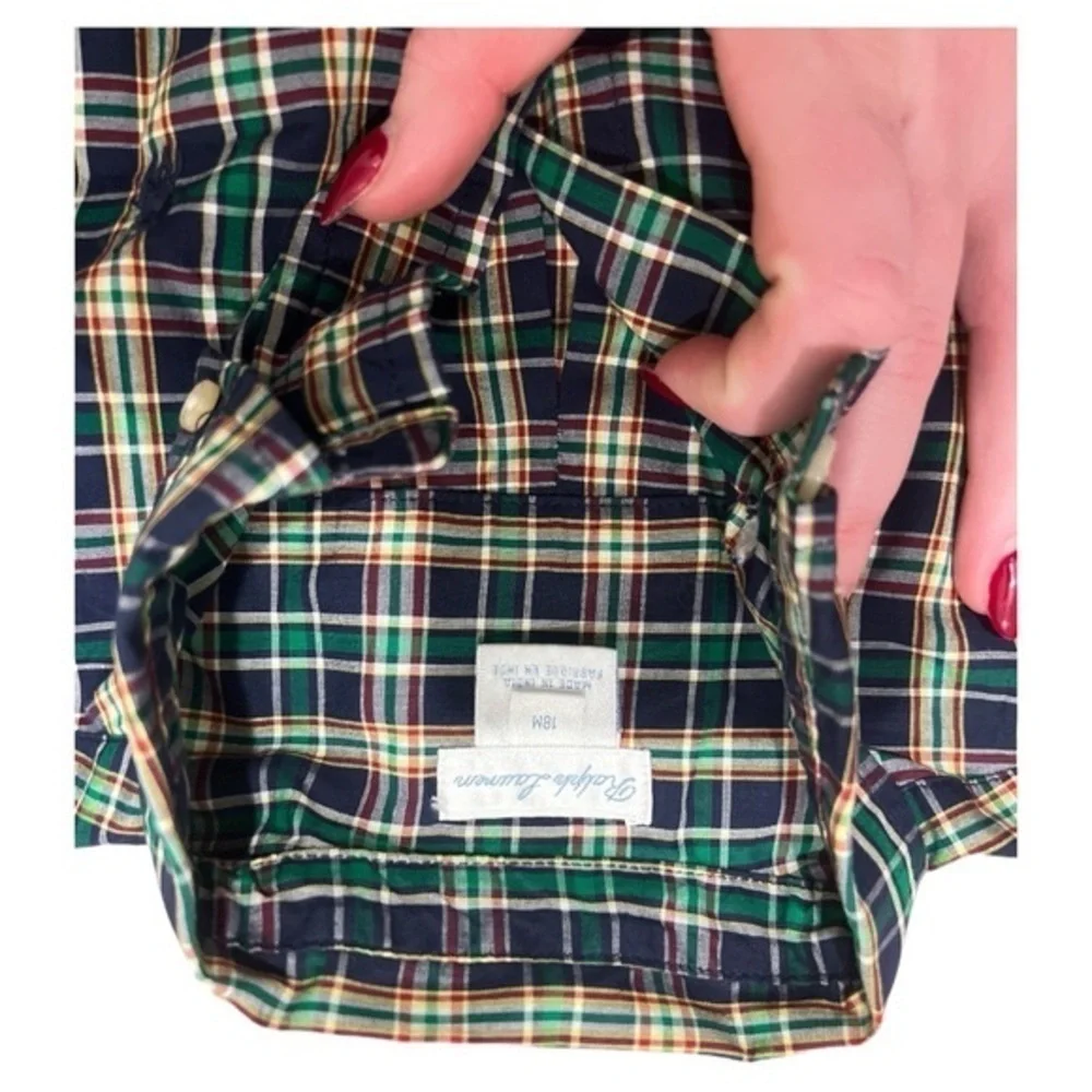Toddler Boys Ralph Lauren Plaid Poplin Shirt
